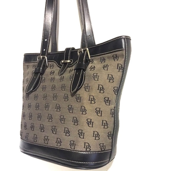 Dooney bourke signature print shoulder handbag - Picture 3 of 9